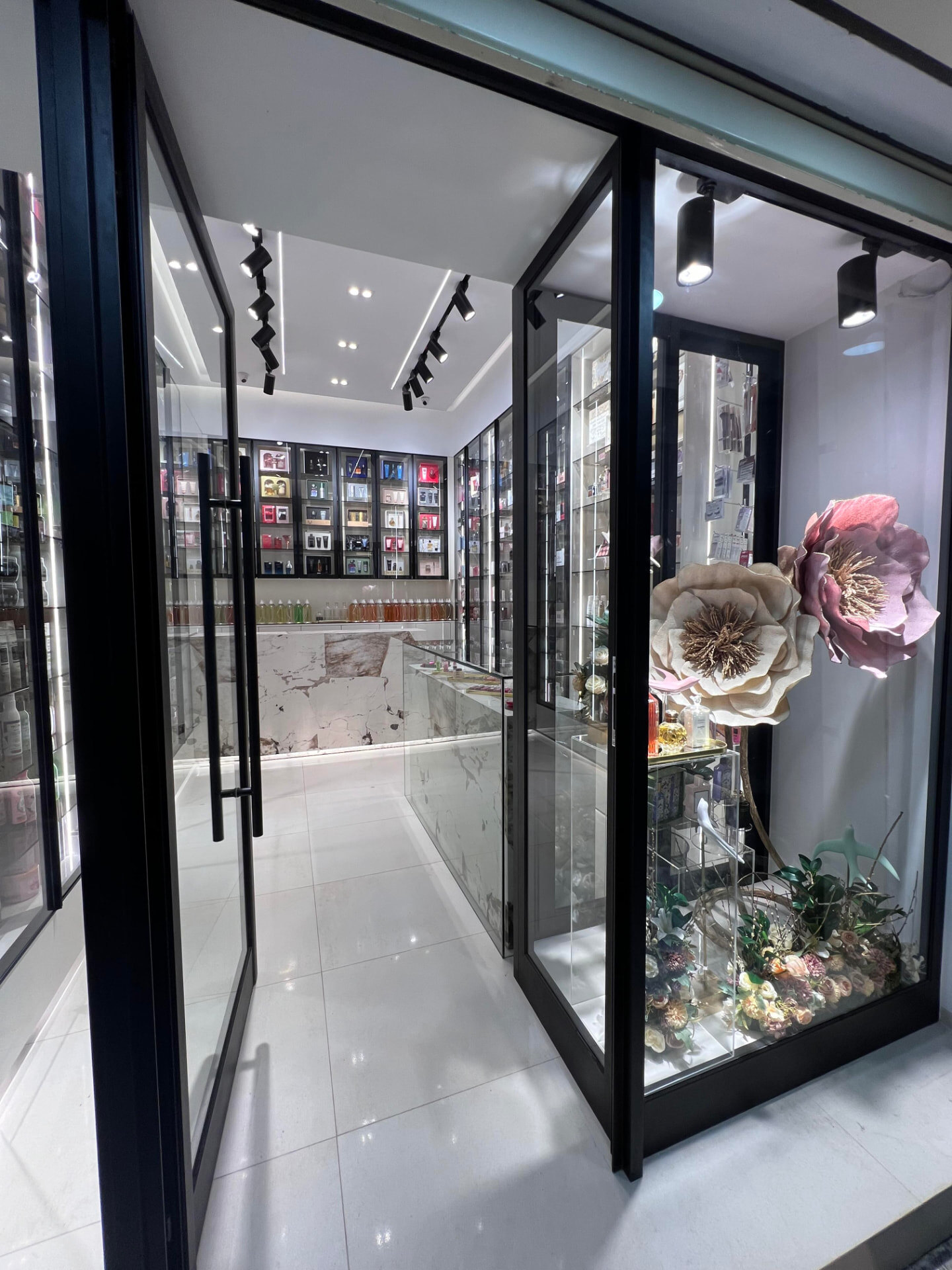 The Parfumerie Masmoudi boutique entrance in Sfax